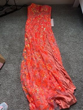 KISSPROM pink/orange prom dress